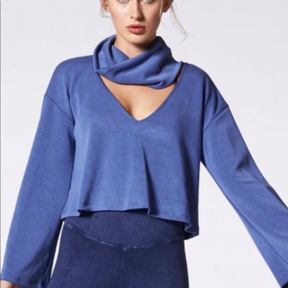 NUX Tops - Open neck sweat top